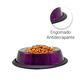 thumbnail image 3 of Plato Para Perro Importadora La Merced Tazón Mediano Aluminio Antiderrapante morado, 3 of 5