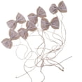 thumbnail image 1 of 6 lazos de arpillera de encaje, lazo de yute, adornos de lazo para bodas de 2,5x2,3 pulgadas, 1 of 7