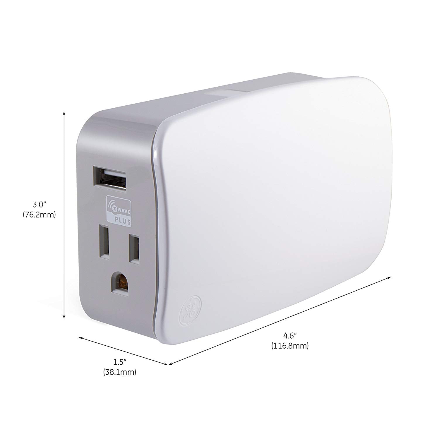 Z-Wave Plus Smart Outlet Plug (Pack of 2)