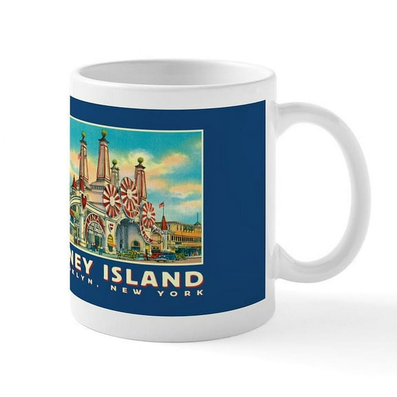 CafePress - Coney Island Luna Park Mug - 11 oz Ceramic Mug - Novelty Coffee Tea Cup