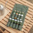 thumbnail image 4 of Bolsa De Almacenamiento De Botella De Condimento Bolsa de almacenamiento de botella de condimento de 9 agujeros Bolsas de lona para tarros de especias para acampar (verde militar) Tmvgtek Para Estrenar, 4 of 9