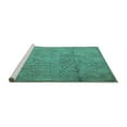 thumbnail image 2 of Ahgly Company Machine Washable Indoor Square Persian Turquoise Blue Traditional Area Rugs, 4' Square, 2 of 4