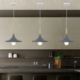 thumbnail image 3 of 2 piezas lámpara colgante lámpara moderna creativa industrial sala de estar cocina simple lámpara colgante ajustable - Gris, 3 of 4
