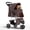Coffee, variant on Pet Stroller for Small Dogs 10 lbs, Dog Stroller for Medium Dogs 30 lbs, Cat Strollers for 2 Cats, 3 Wheels Foldable Jogger Puppy Stroller with Storage Basket and Cup Holder, Leopard Print