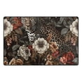 thumbnail image 2 of Leopard Cheetah Flowers Area Rug Washable Floor Carpet Mat 60 x 39 inch for Bedroom Living Room Kids Room Home Decor, 2 of 7