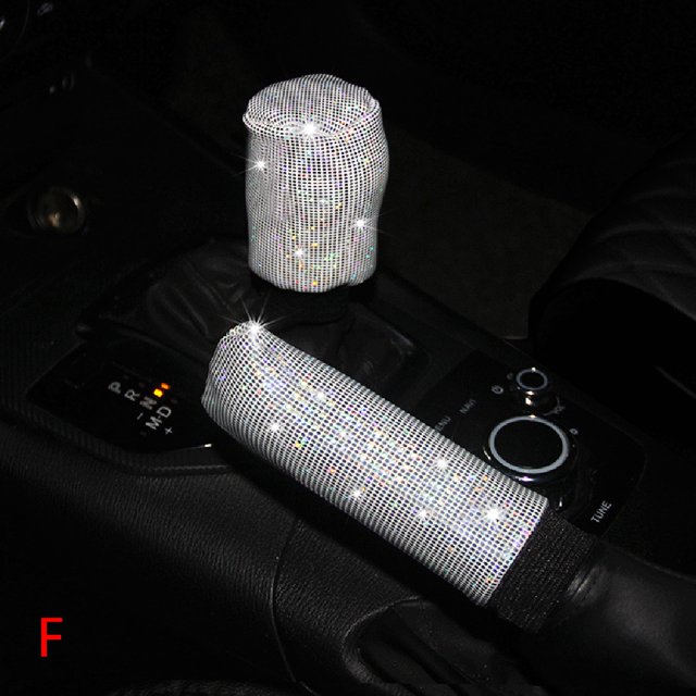 Dopinkmay-Funda Universal Para Volante De Coche , Diseño De Diamantes De Imitación De Cristal MX huangjie unisex