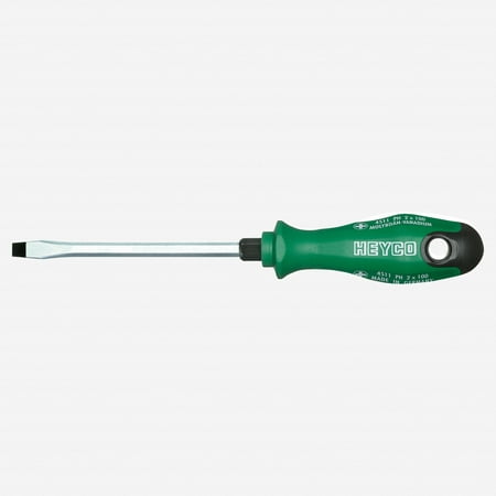 

Heyco Slotted Engineers Screwdriver with 2K Handle 5.5mm with Hexagon Blade and Bolster