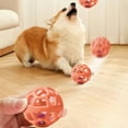 thumbnail image 5 of 2025 Hollow Balls Bells Inside Cleaning Teeth Interactive Training Rubber Ball for Pets (Orange), 5 of 5