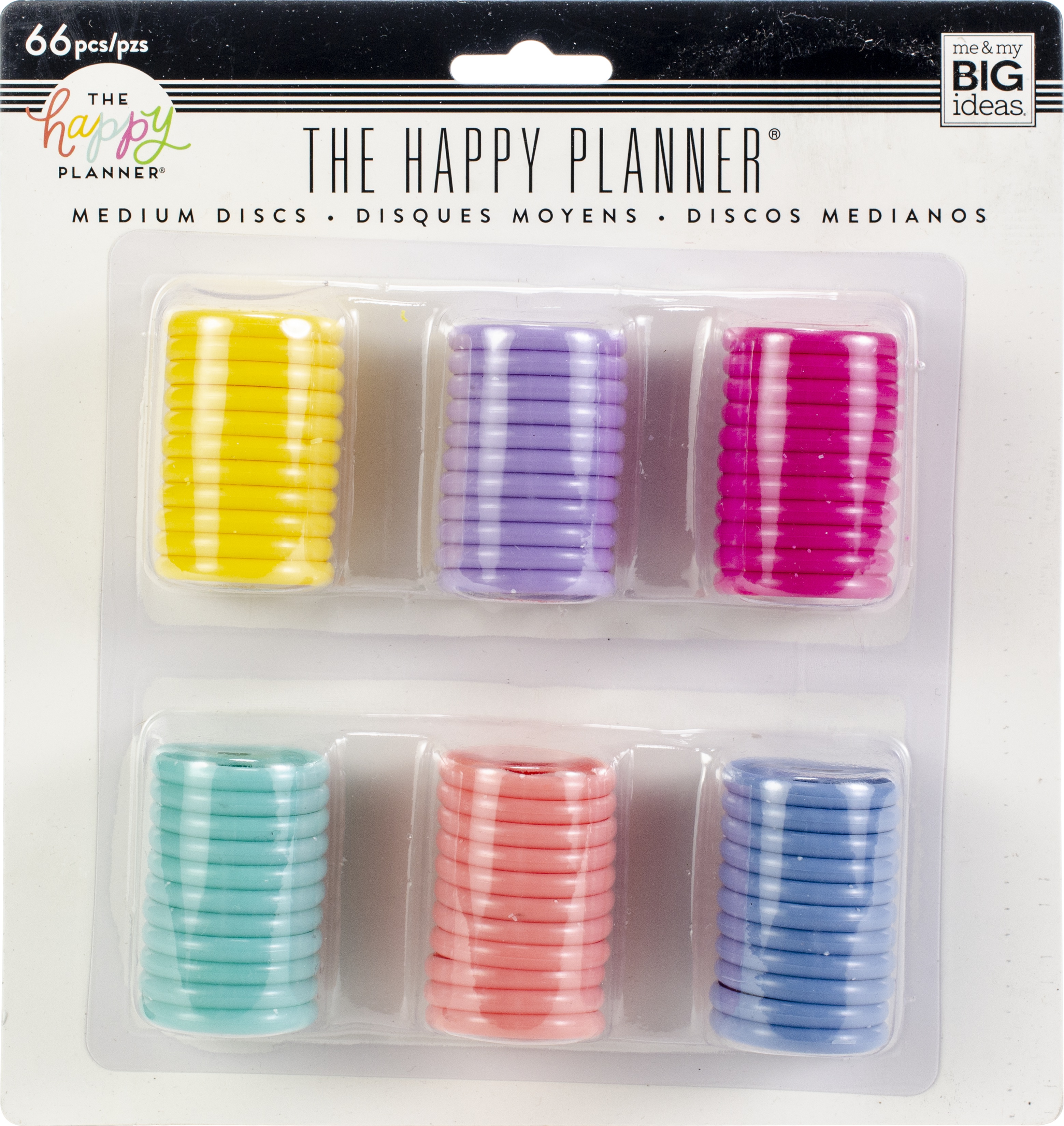 Happy Planner Medium Disc Value Pack 66 Pkg Multi Color Walmart 