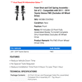 thumbnail image 2 of Front Strut and Coil Spring Assembly - Set of 2 - Compatible with 2011 - 2019 Toyota Sienna FWD (Excludes All Wheel Drive) 2012 2013 2014 2015 2016 2017 2018, 2 of 2