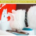 thumbnail image 3 of Versión mejorada: collar para gatos con estrellas y luna, paquete de 4, reflectante con campana, collares sólidos y seguros para gatos, nailon, collares para gatitos, collar para mascotas, Breakaway kaili Sencillez, 3 of 5