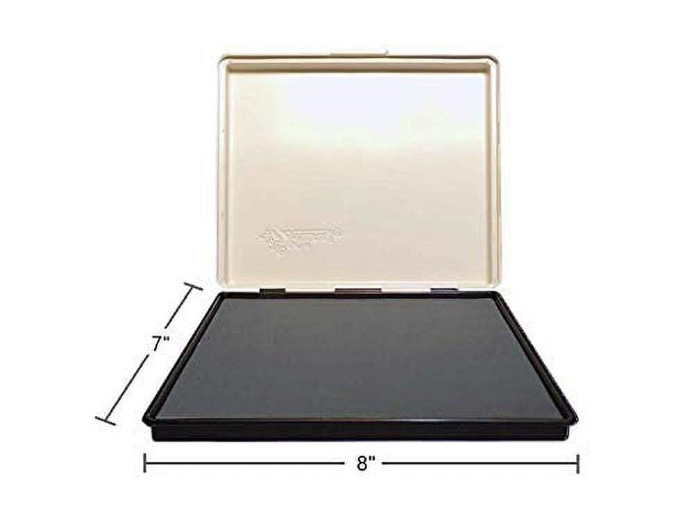 Infusion 7" x 8" Extra Large Industrial Stamp Ink Pad, Your Go to Large Stamp Ink Pad for Bright Color, Even Coverage and Durability, Gray Stamp Pad
