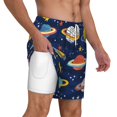 thumbnail image 4 of Xecao Planets and Stars for Men's Swimming Trunks Swim Trunks Quick Dry Swim Shorts with Mesh Lining Funny Swimwear Bathing Suits, 4 of 9