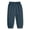 #088-Navy, variant on Girls' Fashion Solid Color Mosquito Proof Pants, Elastic Waistband Cuffed Leg Comfortable Long Pants, Loose Casual Trousers