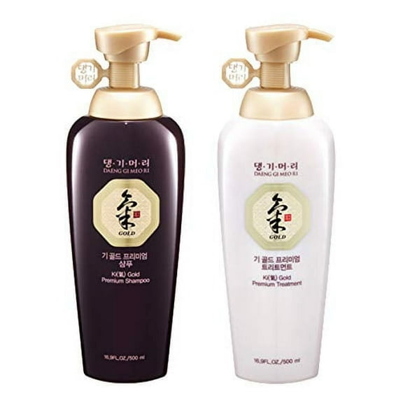 Daeng Gi Meo Ri Ki Gold Premium Shampoo   Treatment Set (500ml)