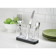 iDesign Forma Utensil, Spatula, Silverware Holder, Black/Clear