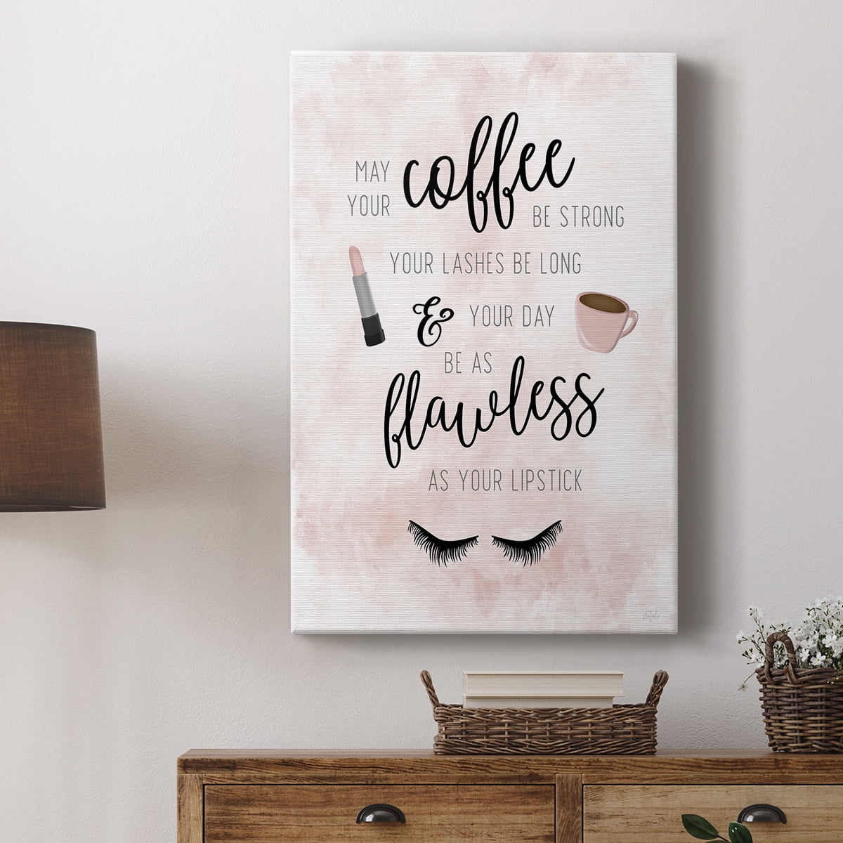 May Your Coffee Be Strong Premium Gallery Wrapped Canvas - Ready to Hang