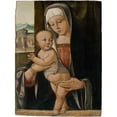 thumbnail image 2 of Marco Basaiti 15x18 Gold Ornate Wood Frame and Double Matted Museum Art Print Titled - Madonna and Child (Between Circa 1504 and Circa 1530), 2 of 4