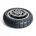 thumbnail image 2 of 10 inch 10x2.70-6.5 Solid Tire 70/65-6.5 Whole Wheel W/Disc for Electric Scooter tires + disc brakes, 2 of 7