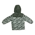 thumbnail image 2 of ZeroXposur Boy's Fleece Lined Winter Puffer Coat With Hood, Black/Camo (10/12), 2 of 3