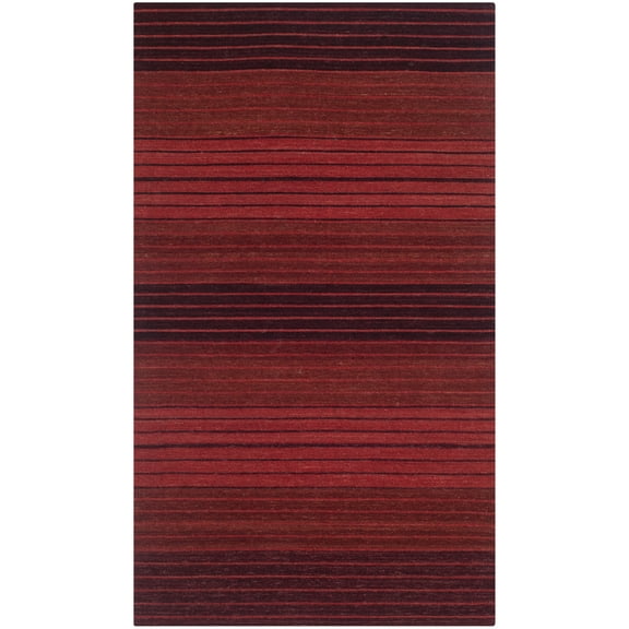 SAFAVIEH Marbella Winslow Striped Area Rug, Red, 2'3" x 4'