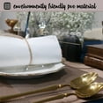 thumbnail image 3 of More Décor Dining Table Placemats, Washable Heat-Resistant PVC Vinyl Table Mats for Dining Room and Kitchen, Anti-Slip - Set of 4 - Brown, 3 of 6