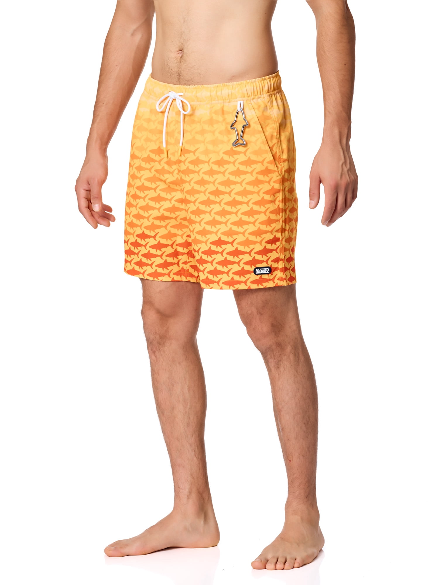 Rugged Shark Mens & Big Mens Swim Trunks, 7" Inseam, Sizes S-3XL