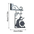 thumbnail image 2 of Halloween Witch Metal Sculpture Large Wall Art Unique Witch Design Indoor Outdoor Garden Fashionable Hanging Ornament, 2 of 6