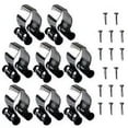 thumbnail image 2 of 8Pc Pool Cue Clips Wall-Mounted Cue Holder Clips Pool Cue Rack Storage Silver, 2 of 7