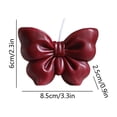 thumbnail image 2 of Burgundy Bow Shaped Scented Candle, Romantic Bowknot Decor Candle for Couple Anniversary Birthday Dinner Holiday Home Decor Gift, 2 of 6