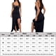 thumbnail image 2 of Vestido Sin Mangas Vestido de cola de pez para mujer Vestido ajustado con cordones Color sólido Vestido de verano sexy para mujer Cgtredaw Xl Negro para Mujer, 2 of 5
