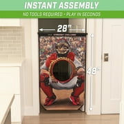 GoSports Strikeout Challenge Baseball Toss Doorway Game, Includes Universal Door Frame Tension Rod and Inflatable Baseballs with Ball Pump