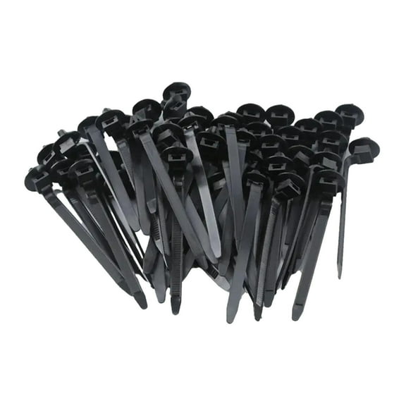 Kuntesetty 50x Cable Ties Nylon Tie Wraps 10cm Length Bundle Straps Heavy Duty Self Locking