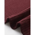 thumbnail image 6 of DARING DIVA Women's Knit Sweater Casual Square Neck Long Sleeve Dress L Deep Red, 6 of 6