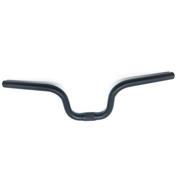 530mm Handlebar Aluminum Alloy 25.4mm M-TYPE Rise 140mm Handle Bar for Folding Bike Bicycle Hand,Black,1 x Bike handle,Black