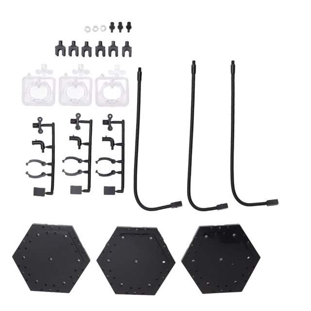 Action Figure Stand, 3 Pack ABS Stainless Steel Bendable Doll Figure Support Display Holder Base for 6 Inch Models