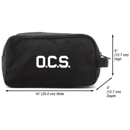 OCS Letters Officer Branch of Service Canvas Shower Kit Travel Toiletry Bag
