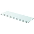thumbnail image 1 of vidaXL Shelves 2 pcs Panel Glass Clear 90x25 cm, 1 of 2