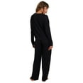 thumbnail image 2 of REALTREE Women's & Women's Plus Long Sleeve Comfy Wide Leg Pant Pant Pajama Lounge Sleep Set, 2-Piece, Sizes S-3XL, 2 of 7