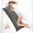 thumbnail image 4 of Plaid Body Pillow Cover - Soft & Breathable Fabric, Hidden Zipper, 20"x54", Buffalo Check & Vintage Plaid Print - Perfect Gift for Side Sleepers, Cabin Decor & Pregnancy Support, 4 of 7