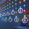 WILLED 9.8Ft 120 LED Battery Operated Christmas Window Lights, Colorful