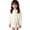 Beige, variant on Posijego Little Girls Sweater Cardigans Hollow Knit Open Front Sweater Crew Neck Button Closure Cardigan Jackets