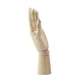 thumbnail image 3 of MANIKIN 12InCH Mano Izquierdo Modelo Soporte para Centro commerce business Pantal Joyería, Reloj, Guantes Y Juguetes Educativos Hugo Manos de maniquí de madera, 3 of 7