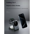 thumbnail image 2 of Folding magnetic three-in-one wireless charger,white, 2 of 23