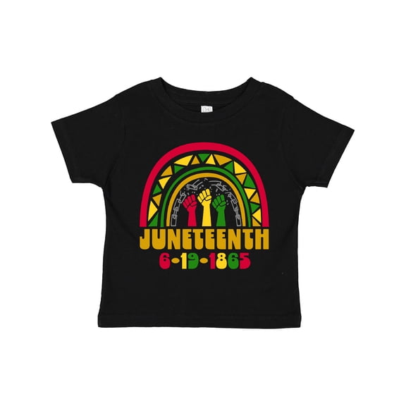 Inktastic Juneteenth 6-19-1865 Rainbow Boys or Girls Toddler T-Shirt