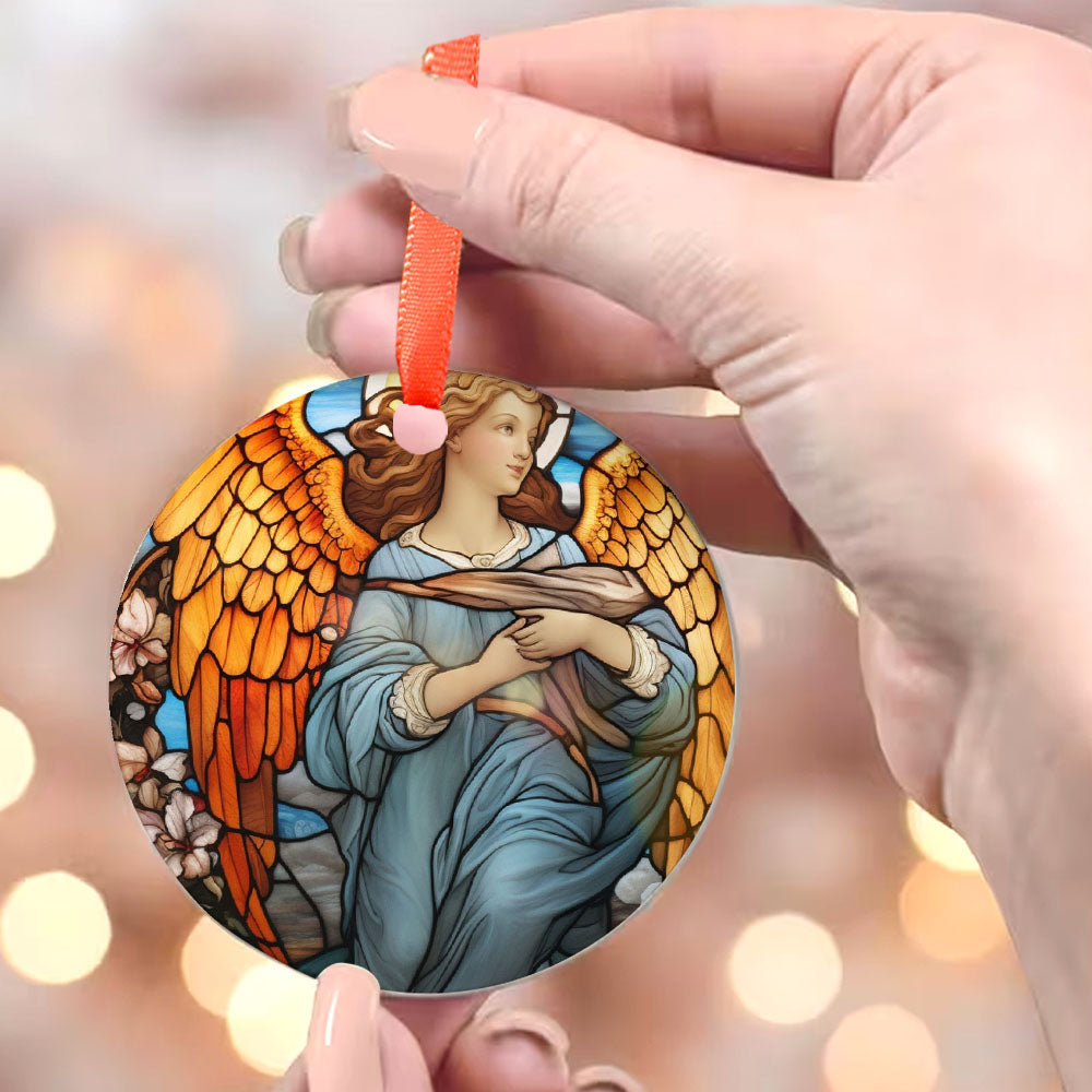 Angel7 Christmas Ornament, Ceramic/Acrylic Ornament, Mother’s Day Keepsake, Valentine’s Day Decor, Festival Gift Ornament, Commemorative 2025