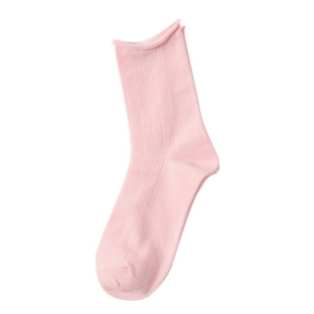 

Warm Socks Christmas Solid Color Plain Cotton Style Chaussette Cute Meias Socks Calcetines Femme For Women