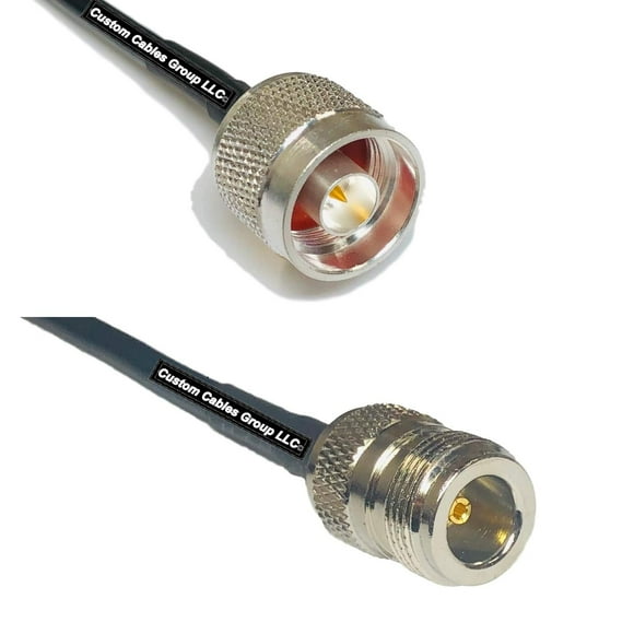 25 feet RG58 N Male to N Female RF Pigtail Coaxial Cable
