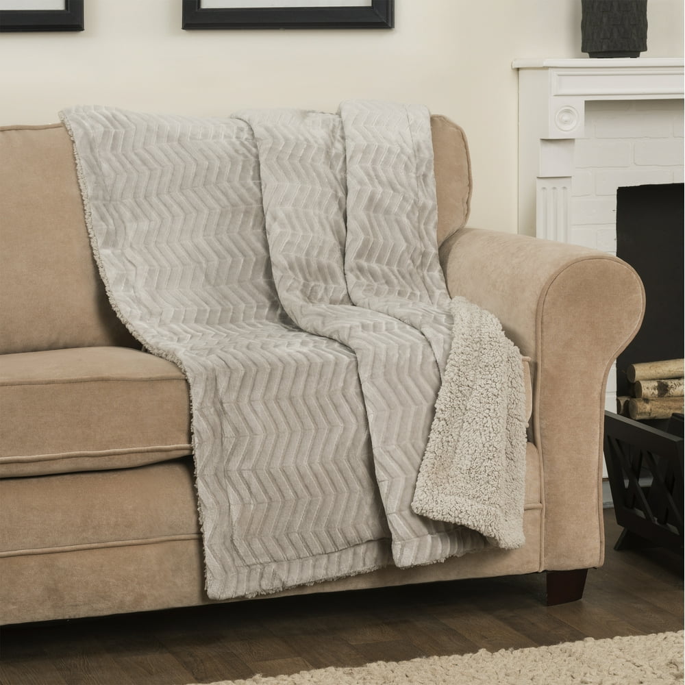 Arlee Self Warming Heating Throw Blanket Reversible Sherpa Fleece for