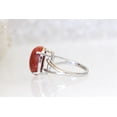thumbnail image 4 of RED CORAL RING, Natural Stone Ring, silver sterling 925 ring, Engagement Ring, Bezel Ring, Woman's Ring, Minimalist Ring, Anniversary Gift, 4 of 4